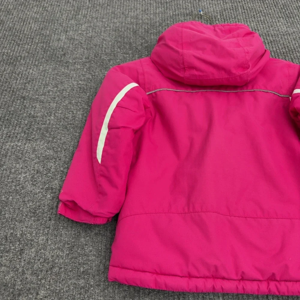 Columbia Jacket Toddler 4T Pink Hooded Fleece Lined Winter Gorpcore Outdoor